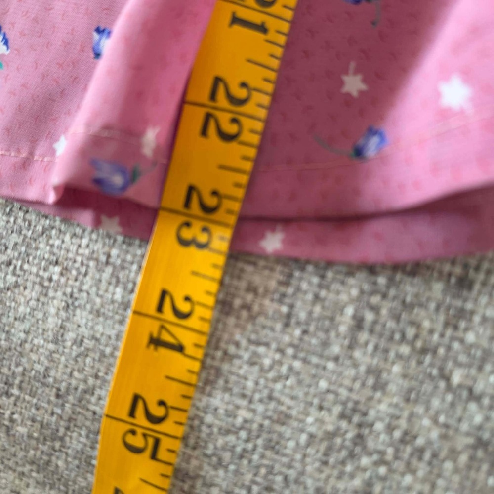 Vintage 60's Shun Lung Ditsy Floral Blouse Shirt M Pink Boho Cottagecore - Picture 8 of 8